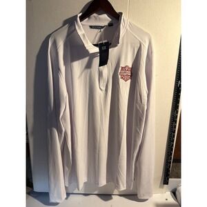 Cutter & Buck Mens Indiana University National Champions 2025 1/4 Zip White XLT